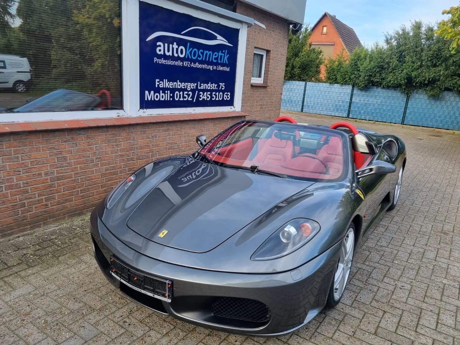 Ferrari F430 Spider – Frontansicht nach der Aufbereitung